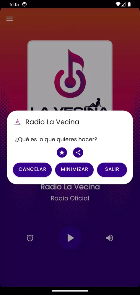 Captures d'écran de Radio La Vecina