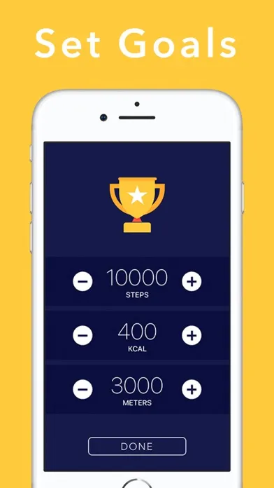 Zrzuty ekranu Count steps Step counter app