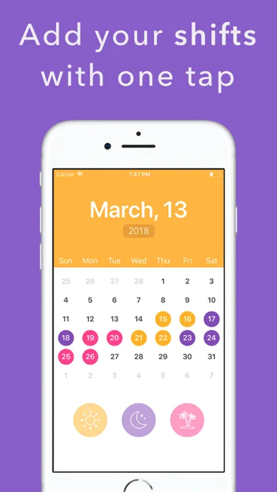 Shift planning - Work calendar 스크린샷