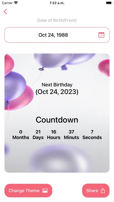 Age Calculator - Days Until Screenshots