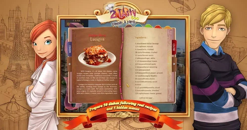 Ảnh chụp màn hình của 2 Tasty Too : l'amour à Paris