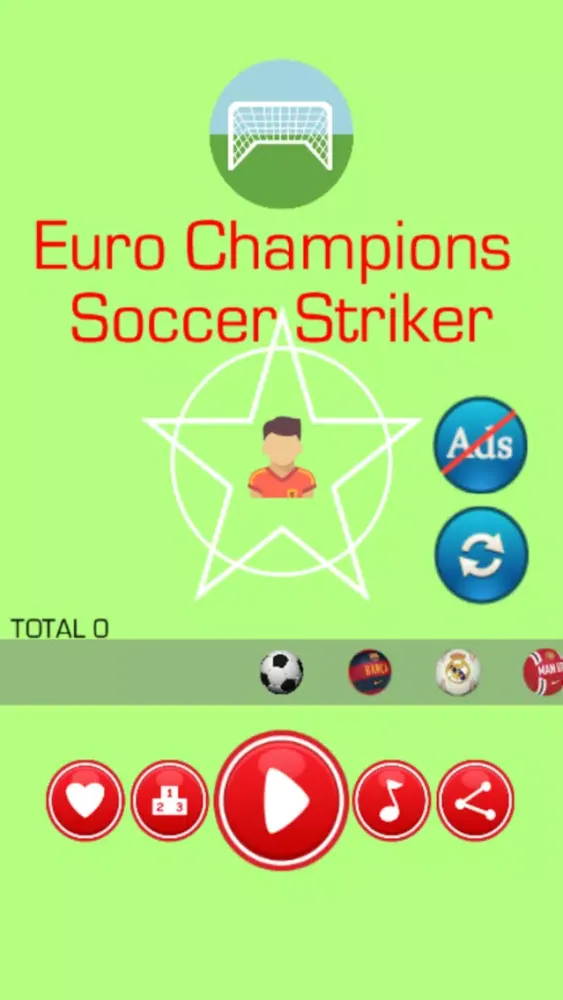 ภาพหน้าจอของ Euro Champions Soccer Striker