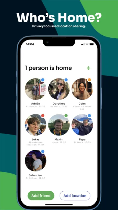 Ảnh chụp màn hình của Who’s Home – Location Sharing