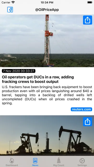 ภาพหน้าจอของ Oil Price -  Real Time Prices*