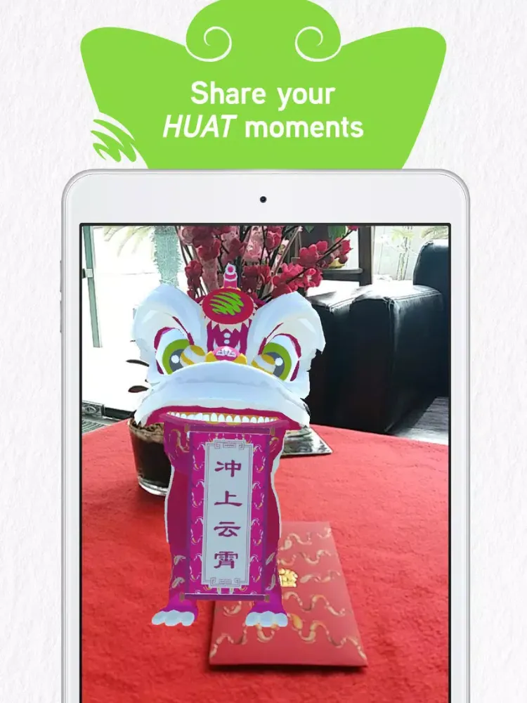 Ảnh chụp màn hình của Maxis Huat AR iPad 