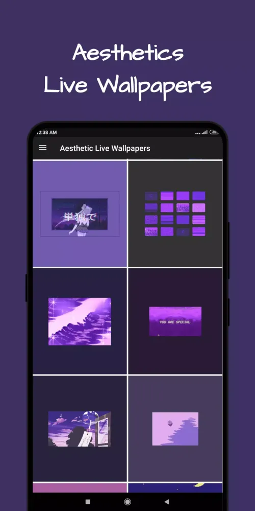 Capturas de tela do Aesthetic Live Wallpaper
