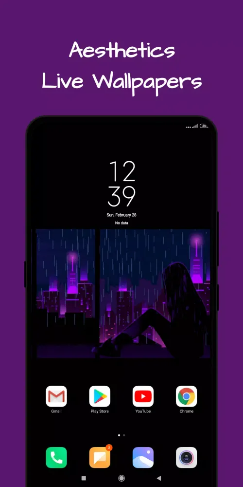 Capturas de tela do Aesthetic Live Wallpaper