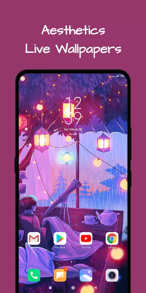 Capturas de tela do Aesthetic Live Wallpaper