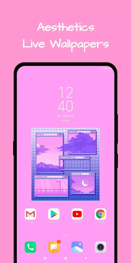 Capturas de tela do Aesthetic Live Wallpaper