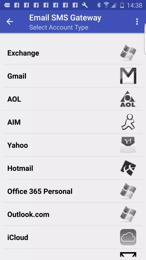 Скриншоты Email To SMS Gateway