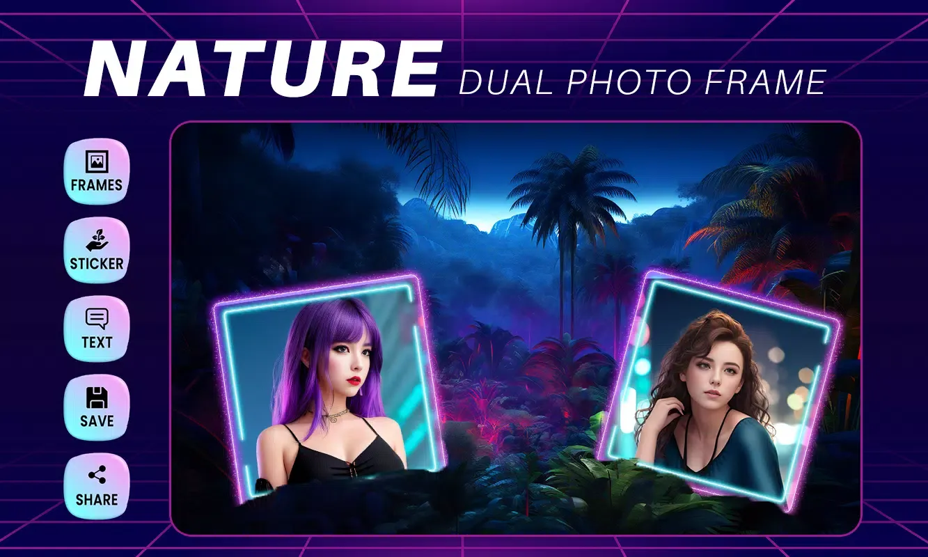 Nature Photo Frame and Editor 스크린샷