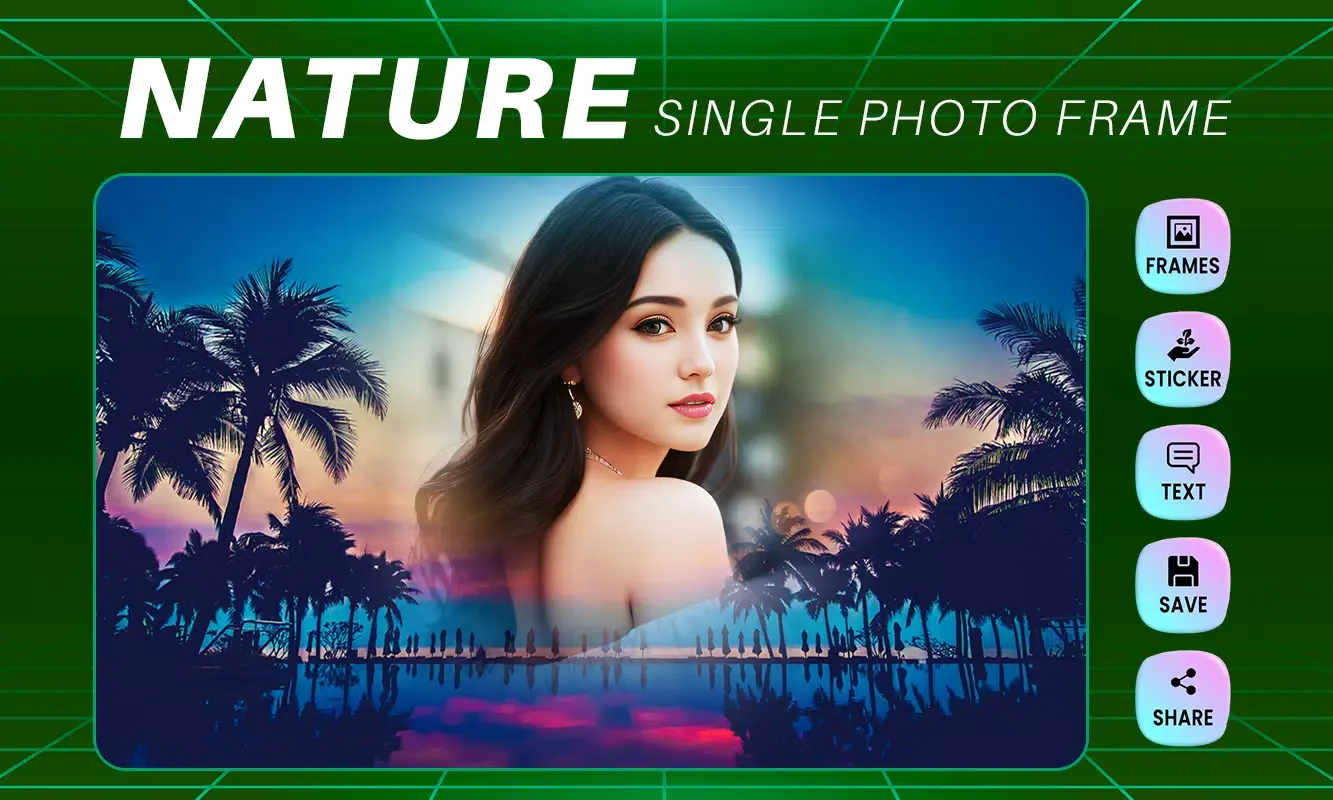 Nature Photo Frame and Editor 스크린샷