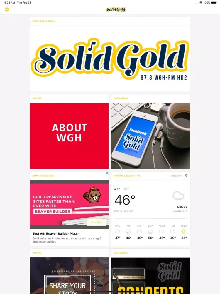 Ảnh chụp màn hình của WGH Solid Gold iPad 