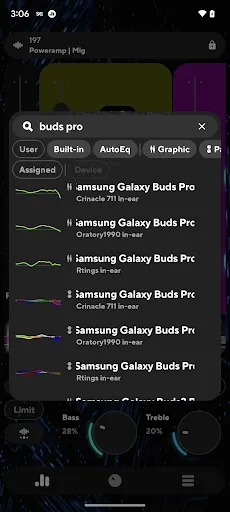 Poweramp Equalizer Ekran Görüntüleri