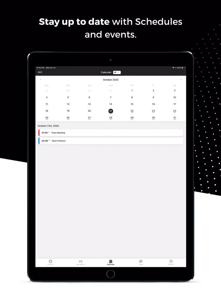 Tangkapan skrin AOC VB Team iPad 