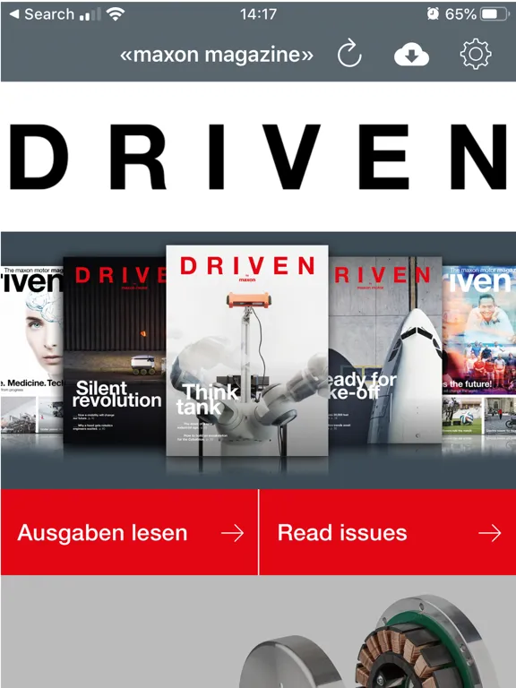 Capturas de pantalla de maxon magazine - driven iPad 