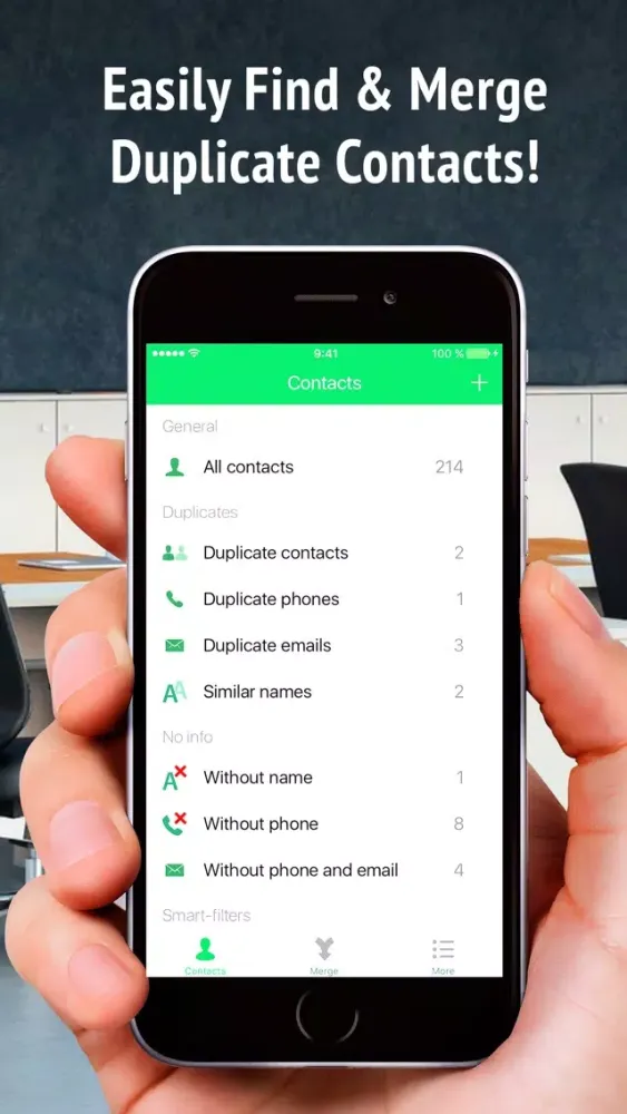 Скриншоты Contacts Cleaner - merge and delete duplicates