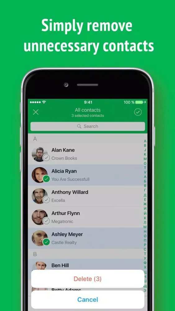 Скриншоты Contacts Cleaner - merge and delete duplicates
