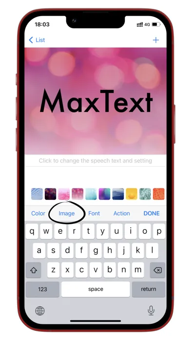 MaxText - full-screen / speech スクリーンショット