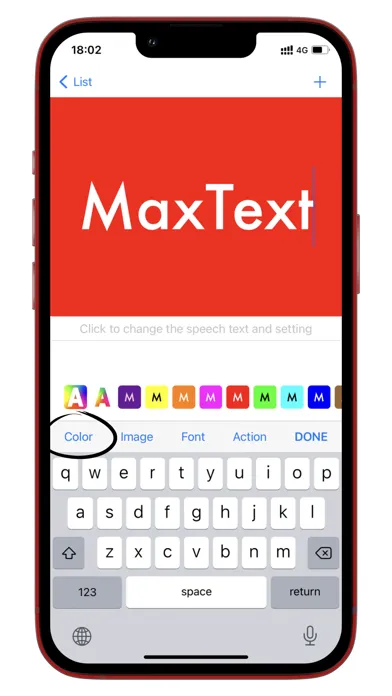 MaxText - full-screen / speech スクリーンショット