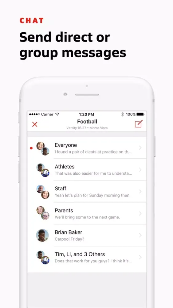 Teams by MaxPreps Screenshots