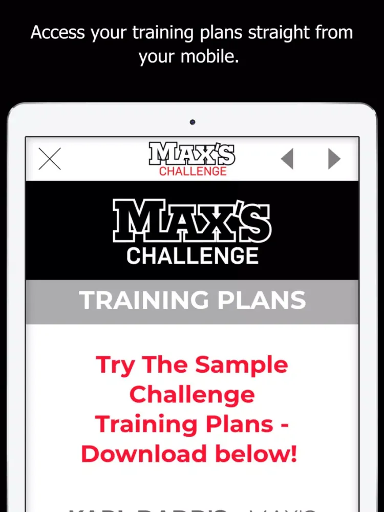 Tangkapan layar MAX'S Challenge iPad 