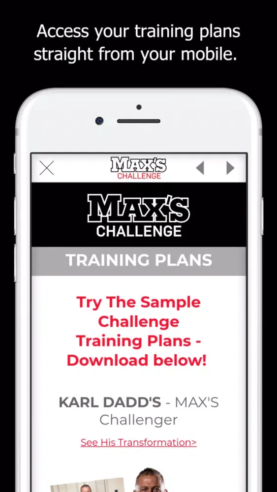 Tangkapan layar MAX'S Challenge