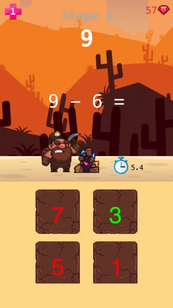 Captures d'écran de Math Miner: Math Game!