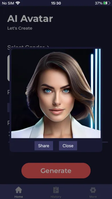 AI Avatar Photo سکرین شاٹس