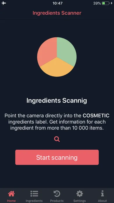 Ảnh chụp màn hình của Ingredients Scanner
