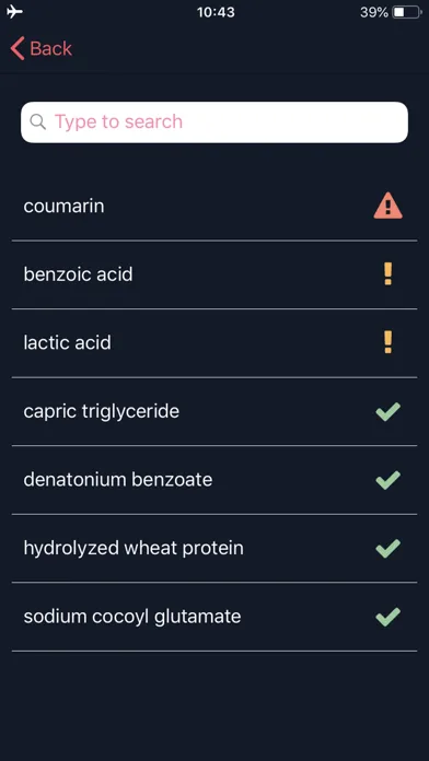 Ảnh chụp màn hình của Ingredients Scanner