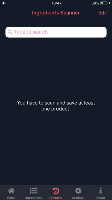 Ảnh chụp màn hình của Ingredients Scanner