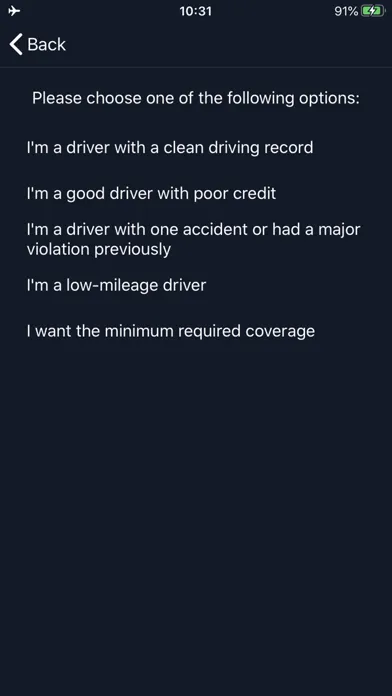 My Car Insurance Calculator سکرین شاٹس