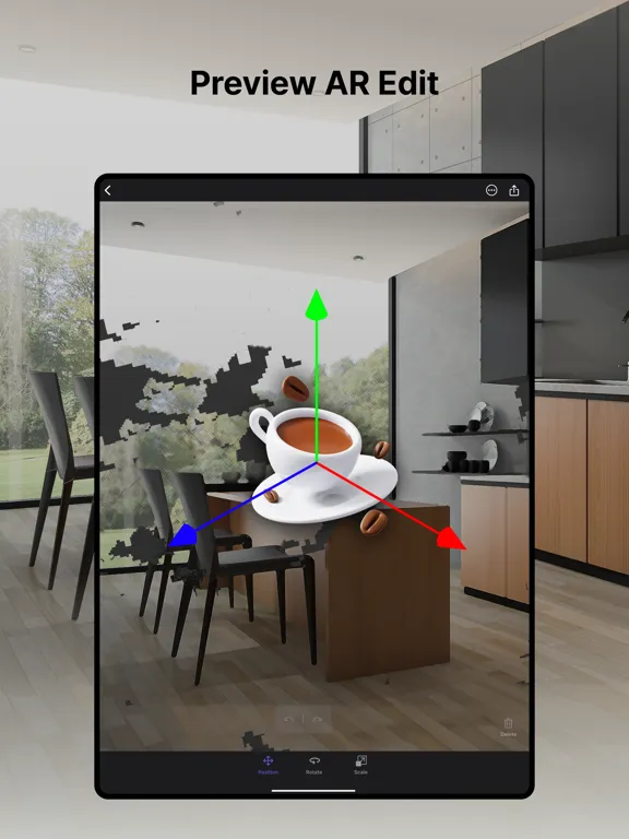 Ảnh chụp màn hình của Maxst AR Scanner iPad 