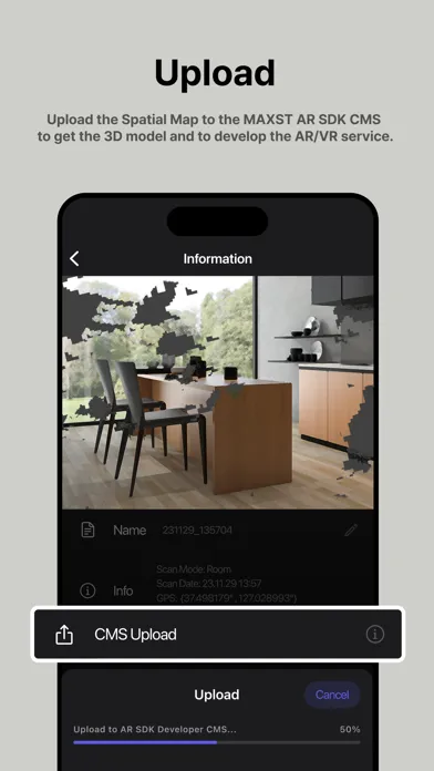 Ảnh chụp màn hình của Maxst AR Scanner
