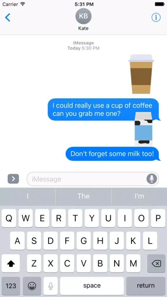 Capturas de tela do Beverages Sticker Pack for iMessage