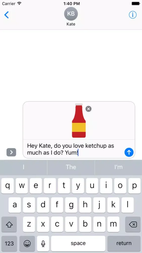 Tangkapan skrin Condiments Sticker Pack for iMessage
