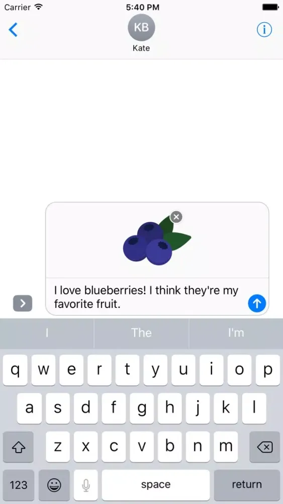 Tangkapan layar Fruits Sticker Pack for iMessage