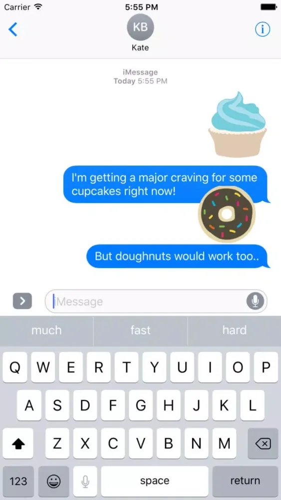 Captures d'écran de Sweets Sticker Pack for iMessage