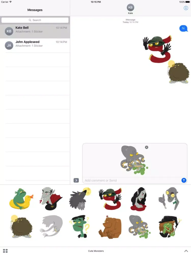 Captures d'écran de Cute Monster Pack iPad 