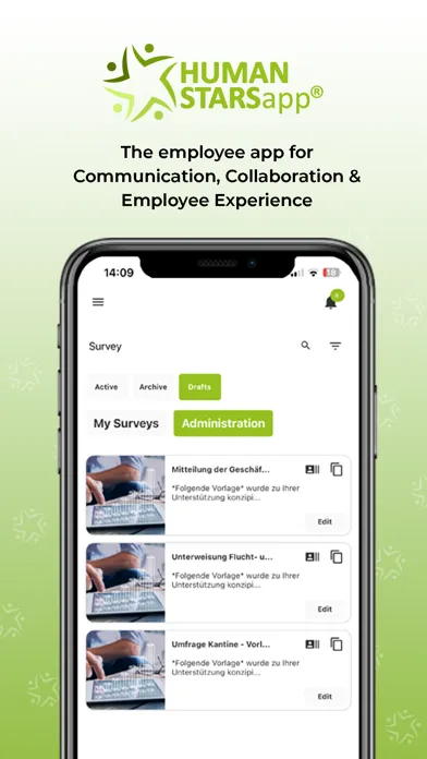 HUMANSTARS Employee App スクリーンショット