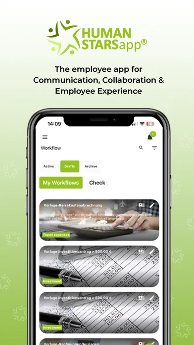 HUMANSTARS Employee App スクリーンショット