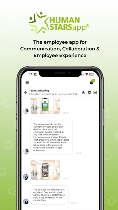 HUMANSTARS Employee App スクリーンショット