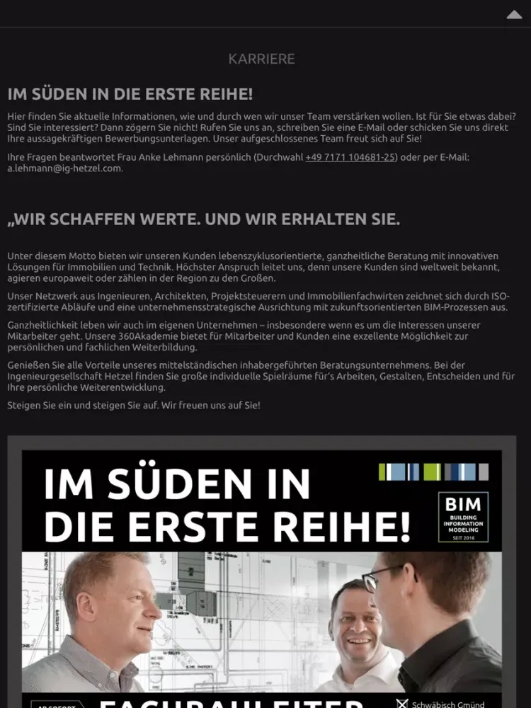 صور Ingenieurgesellschaft Hetzel iPad 