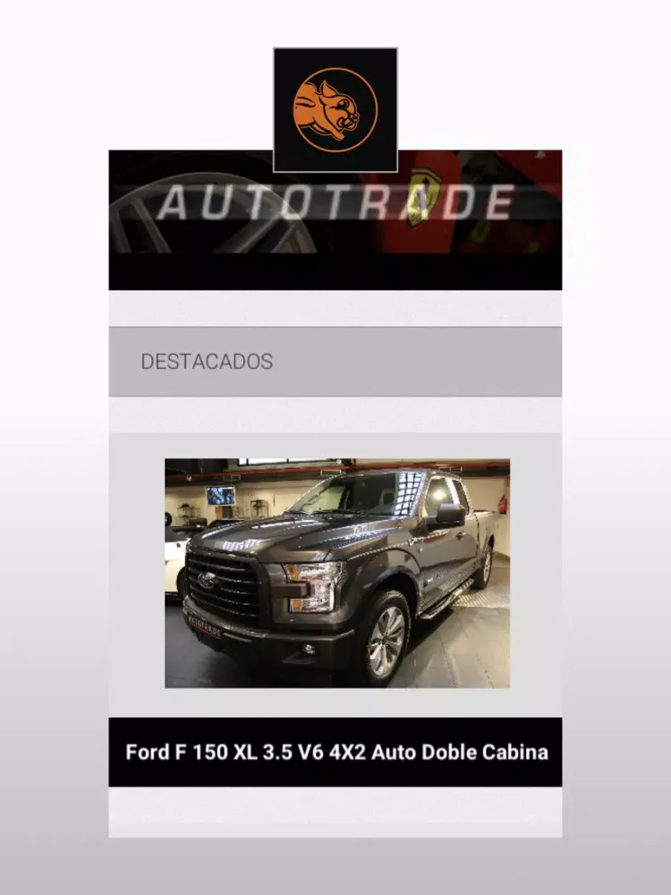 Capturas de tela do Autotrade iPad 