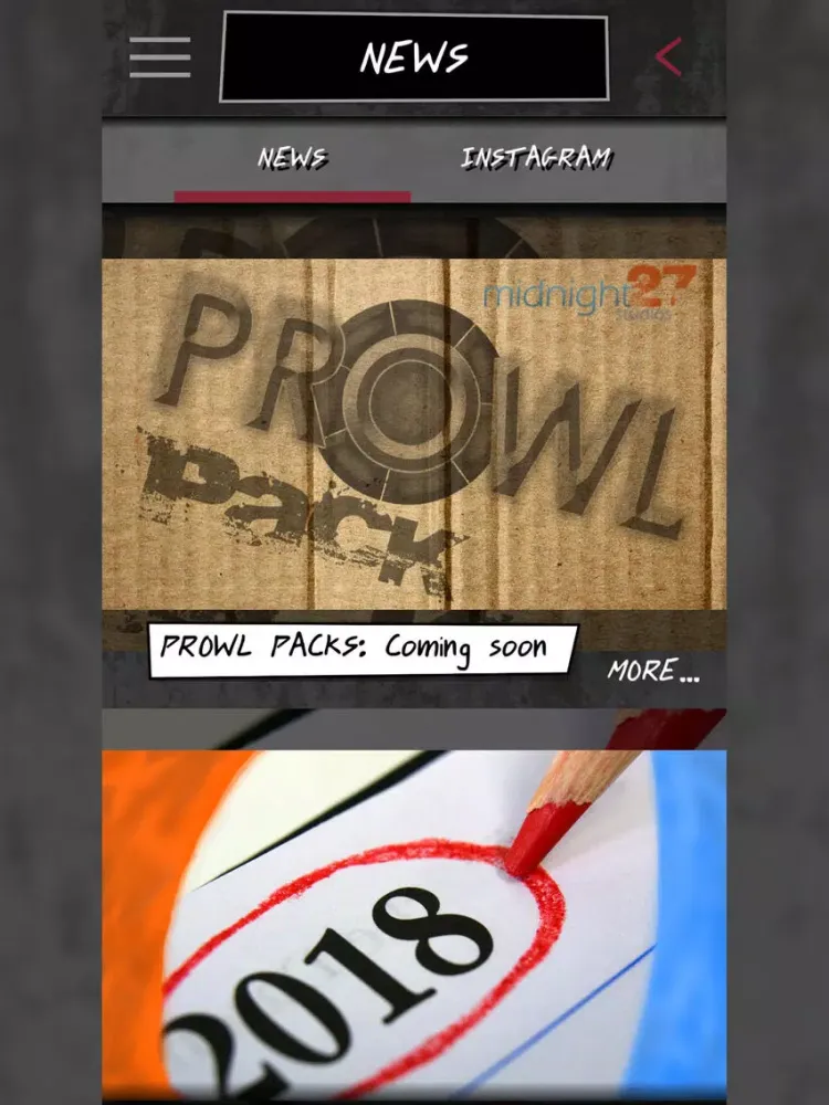 ภาพหน้าจอของ PROWL iPad 
