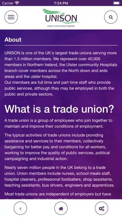 Tangkapan layar Unison Ulster