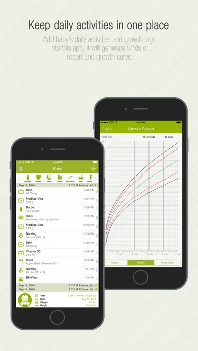 تصاویر Babycare Tracker.