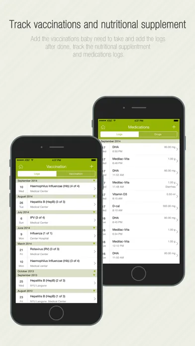 تصاویر Babycare Tracker.