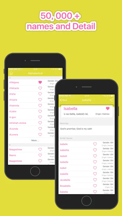 Baby Girl Name Assistant Screenshots